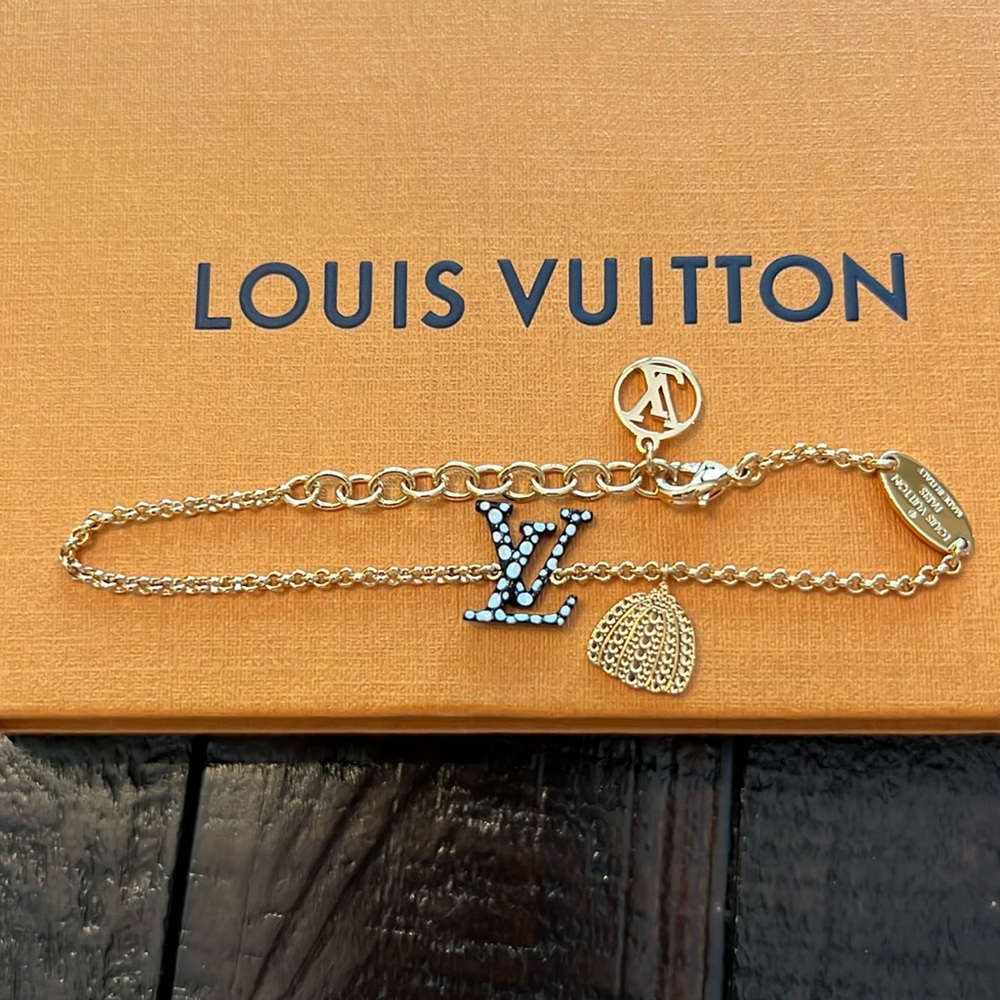 Louis Vuitton x Yayoi Kusama Collaboration Infinity Dots Bracelet M0969A  RARE - Picture 3 of 9